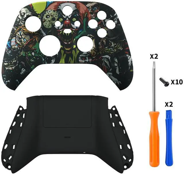 Main image of Custom Scary Party Patterned Shell for Xbox Series X|S + Bottom Shell for Xbox Series X/S Controller @
