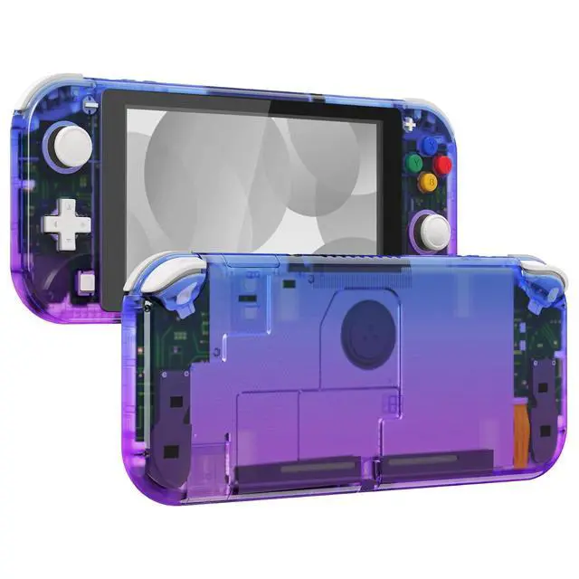 Main image of Gradient Translucent Bluebell DIY Replacement Shell for Nintendo Switch Lite, NSL Handheld Controller Housing w/Screen Protector, Custom Case Cover for Nintendo Switch Lite @