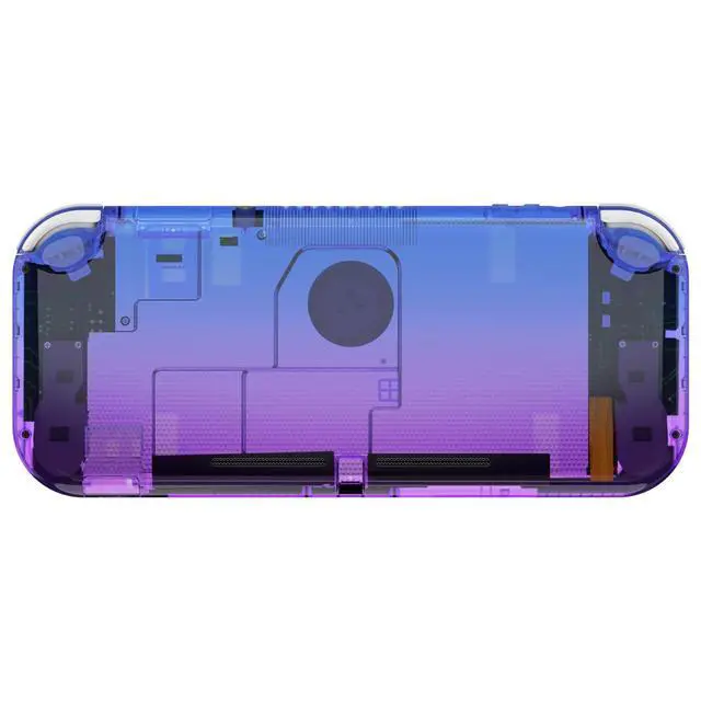 Alt view image 4 of 7 - Gradient Translucent Bluebell DIY Replacement Shell for Nintendo Switch Lite, NSL Handheld Controller Housing w/Screen Protector, Custom Case Cover for Nintendo Switch Lite @