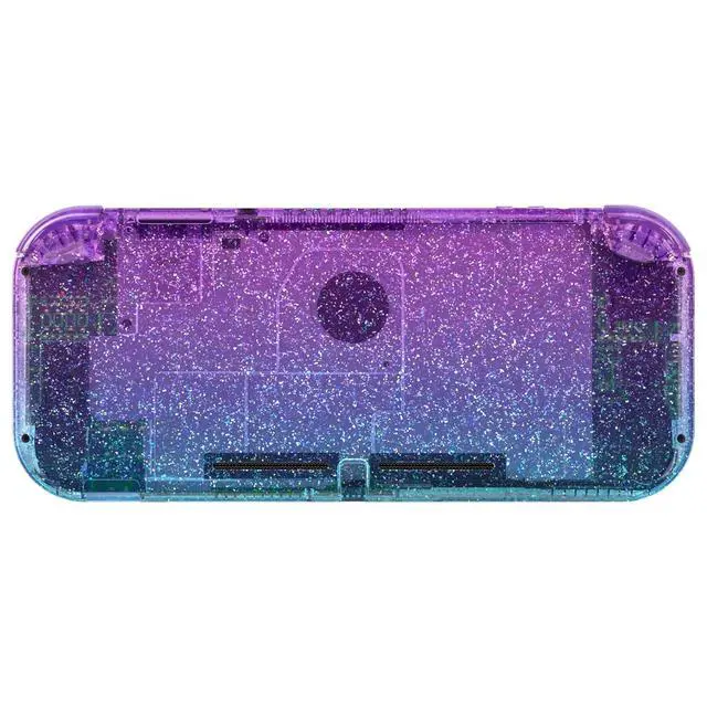 Alt view image 4 of 7 - Glitter Gradient Translucent Bluebell & Blue DIY Replacement Shell for Nintendo Switch Lite, NSL Handheld Controller Housing w/Screen Protector, Custom Case Cover for Nintendo Switch Lite @