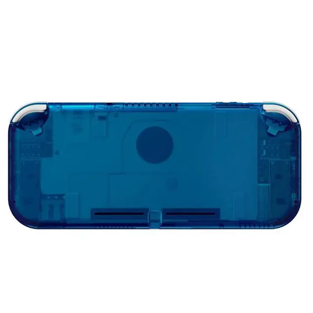 Alt view image 4 of 7 - Transparent Clear Blue DIY Replacement Shell for Nintendo Switch Lite, NSL Handheld Controller Housing with Screen Protector, Custom Case Cover for Nintendo Switch Lite @