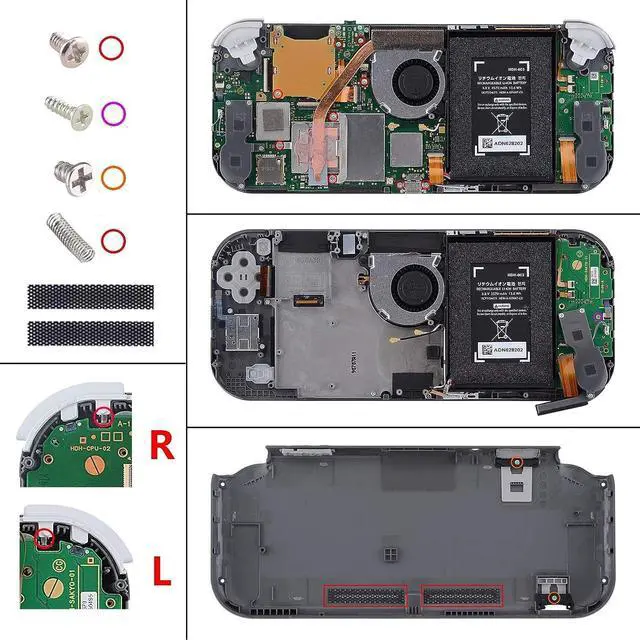 Alt view image 7 of 7 - Glitter Gradient Translucent Bluebell & Blue DIY Replacement Shell for Nintendo Switch Lite, NSL Handheld Controller Housing w/Screen Protector, Custom Case Cover for Nintendo Switch Lite @