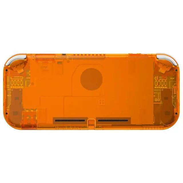 Alt view image 4 of 7 - Clear Orange DIY Replacement Shell for Nintendo Switch Lite, NSL Handheld Controller Housing with Screen Protector, Custom Case Cover for Nintendo Switch Lite @
