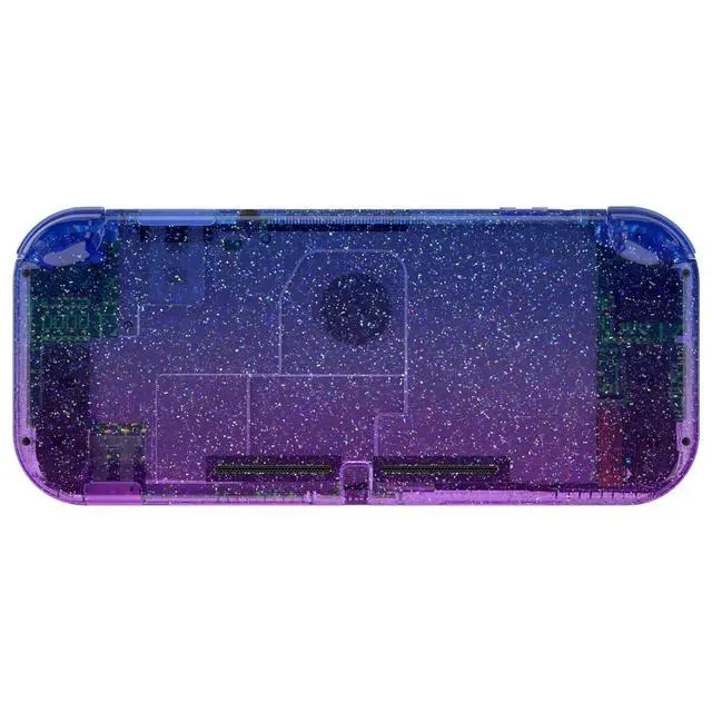 Alt view image 4 of 7 - Glitter Gradient Translucent Bluebell DIY Replacement Shell for Nintendo Switch Lite, NSL Handheld Controller Housing w/Screen Protector, Custom Case Cover for Nintendo Switch Lite @