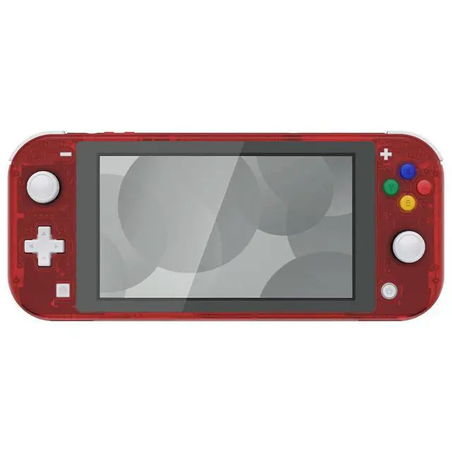 Alt view image 3 of 7 - Clear Red DIY Replacement Shell for Nintendo Switch Lite, NSL Handheld Controller Housing with Screen Protector, Custom Case Cover for Nintendo Switch Lite @