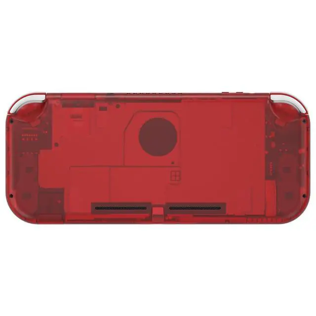 Alt view image 4 of 7 - Clear Red DIY Replacement Shell for Nintendo Switch Lite, NSL Handheld Controller Housing with Screen Protector, Custom Case Cover for Nintendo Switch Lite @