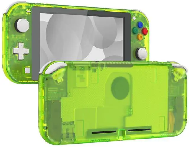 Main image of Clear Lime Green DIY Replacement Shell for Nintendo Switch Lite, NSL Handheld Controller Housing with Screen Protector, Custom Case Cover for Nintendo Switch Lite - Controller Without @