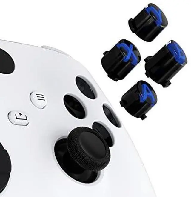 Alt view image 6 of 7 - Nebula Patterned Shell + Custom ABXY Replacement Buttons for Xbox Series X/S Controller @