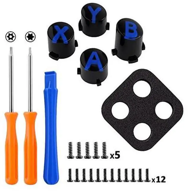 Alt view image 7 of 7 - Nebula Patterned Shell + Custom ABXY Replacement Buttons for Xbox Series X/S Controller @
