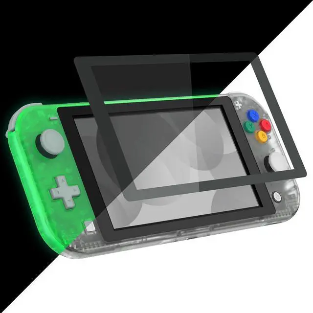 Alt view image 6 of 7 - Glow in Dark - Green DIY Replacement Shell for Nintendo Switch Lite, NSL Handheld Controller Housing with Screen Protector, Custom Case Cover for Nintendo Switch Lite @
