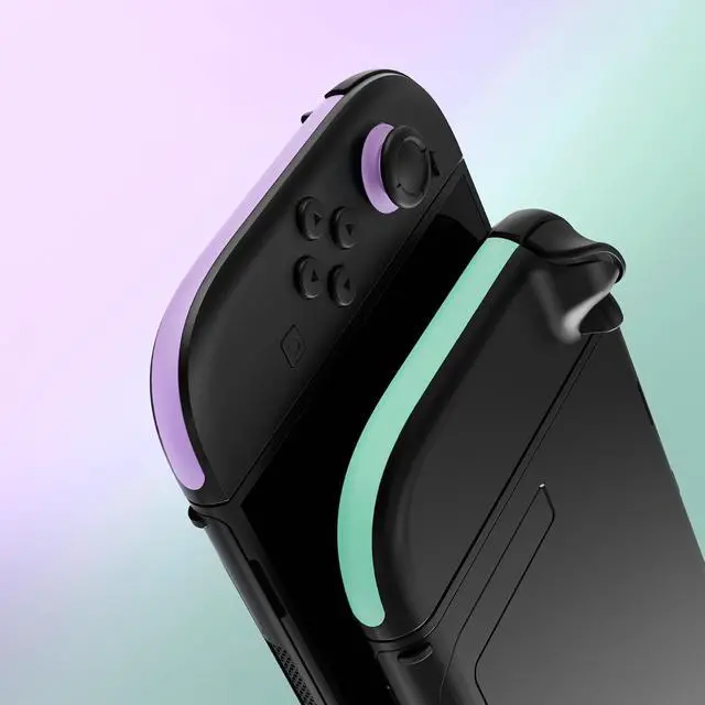 Alt view image 5 of 7 - Replacement Decorative Strips for Joycon 2, Custom DIY Decoration Strip Side Housing Trim Shell with Prying Stick for Nintendo Switch 2 Controller - Purple & Green @