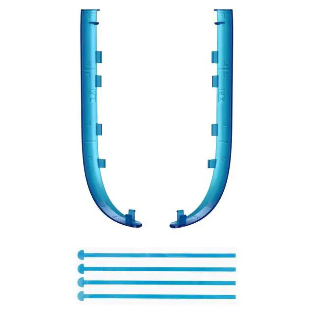 Alt view image 2 of 7 - Replacement Decorative Strips for Joycon 2, Custom DIY Decoration Strip Side Housing Trim Shell with Prying Stick for Nintendo Switch 2 Controller - Clear Blue @