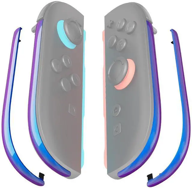 Main image of Replacement Decorative Strips for Joycon 2, Custom DIY Decoration Strip Side Housing Trim Shell with Prying Stick for Nintendo Switch 2 Controller - Chameleon Purple Blue @