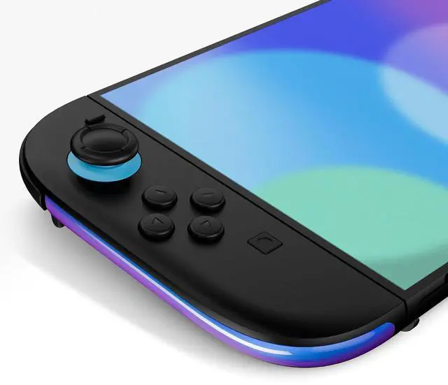 Alt view image 7 of 7 - Replacement Decorative Strips for Joycon 2, Custom DIY Decoration Strip Side Housing Trim Shell with Prying Stick for Nintendo Switch 2 Controller - Chameleon Purple Blue @