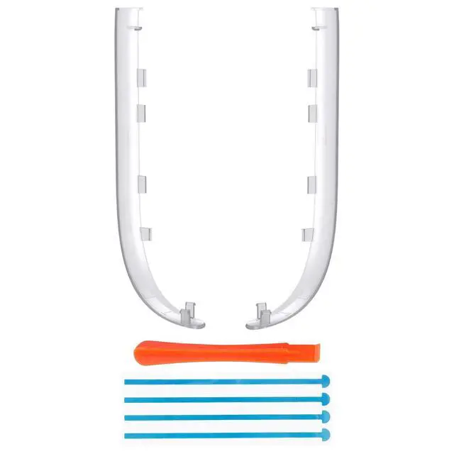 Alt view image 2 of 7 - Replacement Decorative Strips for Joycon 2, Custom DIY Decoration Strip Side Housing Trim Shell with Prying Stick for Nintendo Switch 2 Controller - Clear @