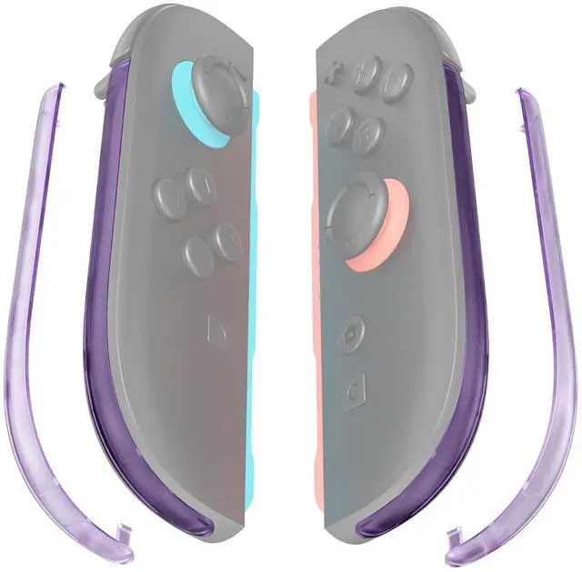 Main image of Replacement Decorative Strips for Joycon 2, Custom DIY Decoration Strip Side Housing Trim Shell with Prying Stick for Nintendo Switch 2 Controller - Clear Atomic Purple @
