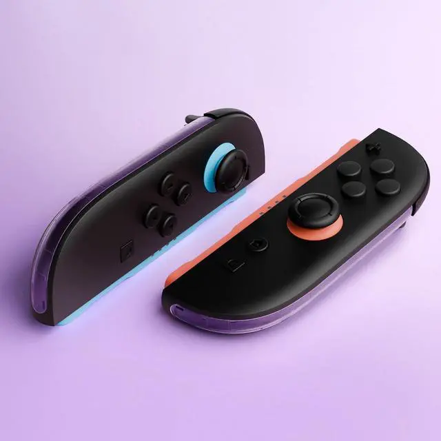 Alt view image 6 of 7 - Replacement Decorative Strips for Joycon 2, Custom DIY Decoration Strip Side Housing Trim Shell with Prying Stick for Nintendo Switch 2 Controller - Clear Atomic Purple @