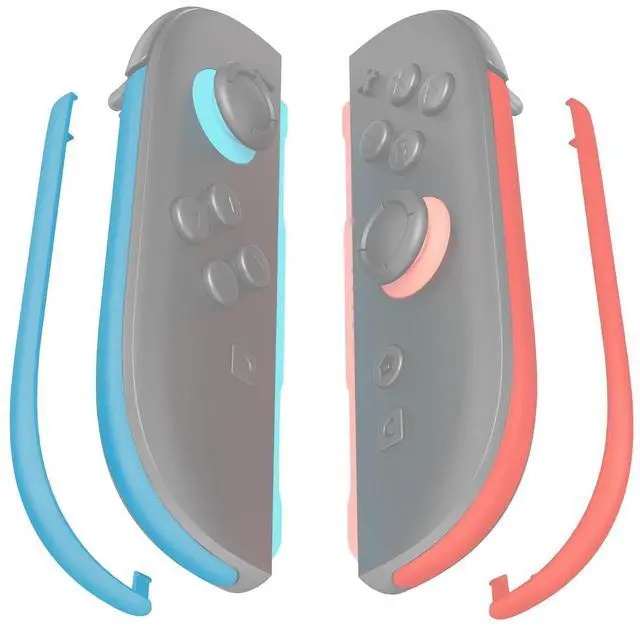 Main image of Replacement Decorative Strips for Joycon 2, Custom DIY Decoration Strip Side Housing Trim Shell with Prying Stick for Nintendo Switch 2 Controller - Blue & Orange @
