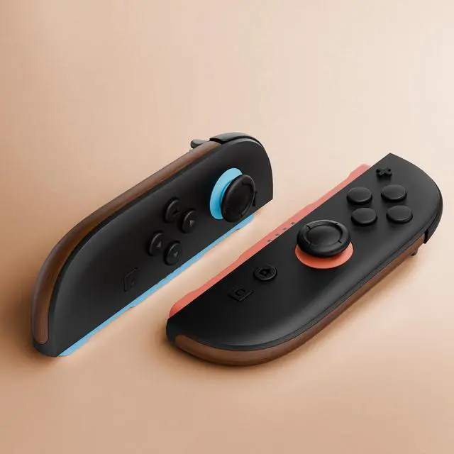 Alt view image 6 of 7 - Replacement Decorative Strips for Joycon 2, Custom DIY Decoration Strip Side Housing Trim Shell with Prying Stick for Nintendo Switch 2 Controller - Wood Grain @
