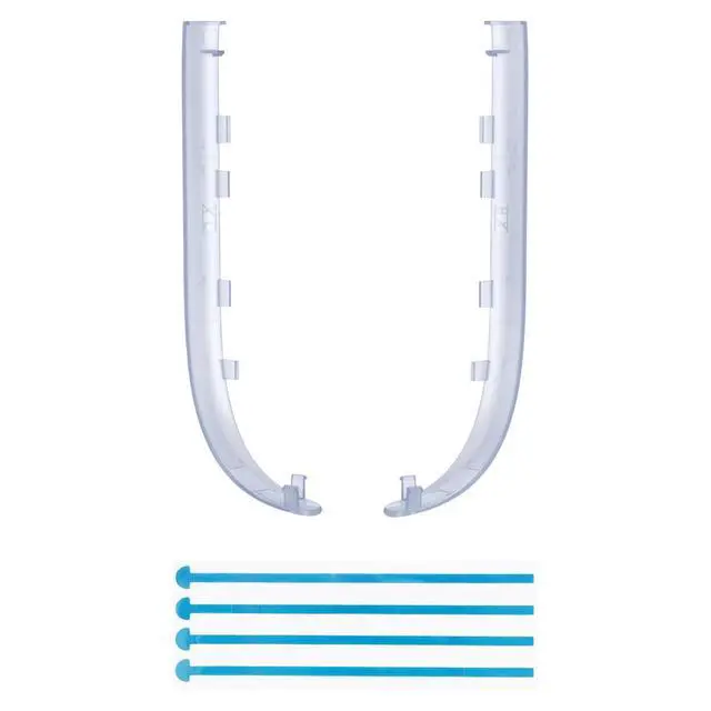 Alt view image 2 of 7 - Replacement Decorative Strips for Joycon 2, Custom DIY Decoration Strip Side Housing Trim Shell with Prying Stick for Nintendo Switch 2 Controller - Clear Glacier Blue @