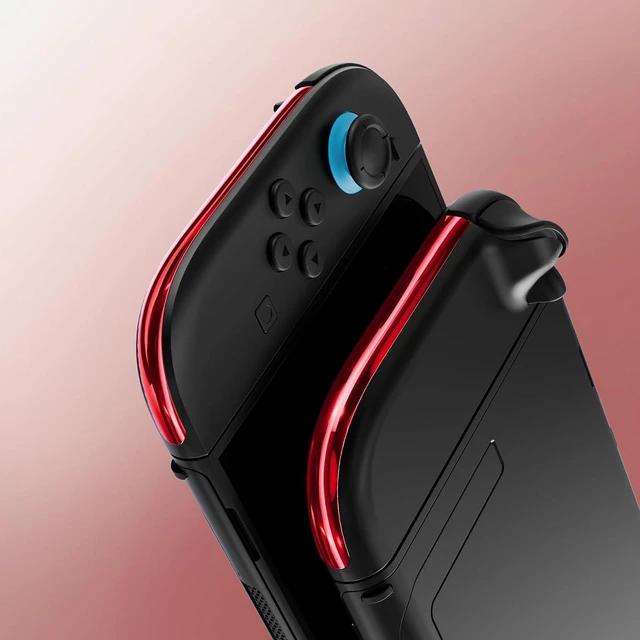 Alt view image 5 of 7 - Replacement Decorative Strips for Joycon 2, Custom DIY Decoration Strip Side Housing Trim Shell with Prying Stick for Nintendo Switch 2 Controller - Chrome Red @