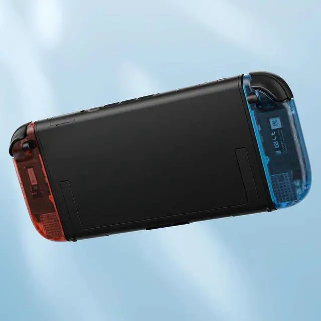 Alt view image 7 of 7 - Replacement Shell Buttons for Joycon 2, Clear Blue & Orange Custom Housing Faceplate Case + Decorative Strips + ABXY Direction Keys Tools for Nintendo Switch 2 Controller - Essence Version @