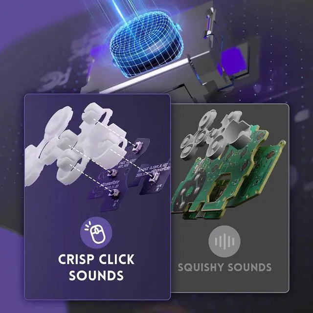 Alt view image 7 of 7 - ABXY Clicky Kit V2 for Xbox Core Controller Custom A B X Y Keys Mouse Clicky Kit for Xbox Series X|S Controller Model 1914, Action Buttons Clicky Kit for Xbox One S/X Controller Model 1708 @
