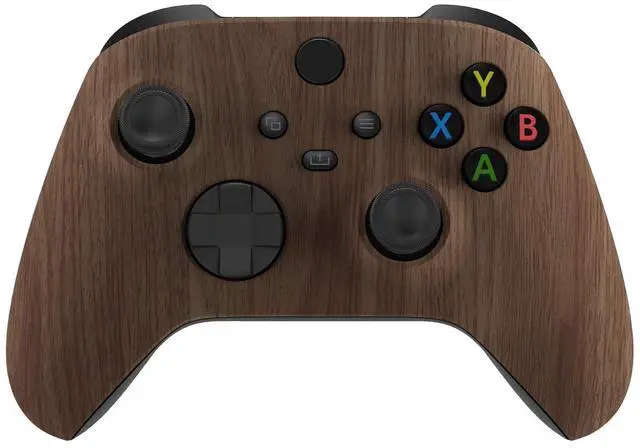 Main image of Custom Shell for Xbox Series X & S Controller, Wood Grain Replacement Cover Front Housing Cover for Xbox Core Controller Wireless @