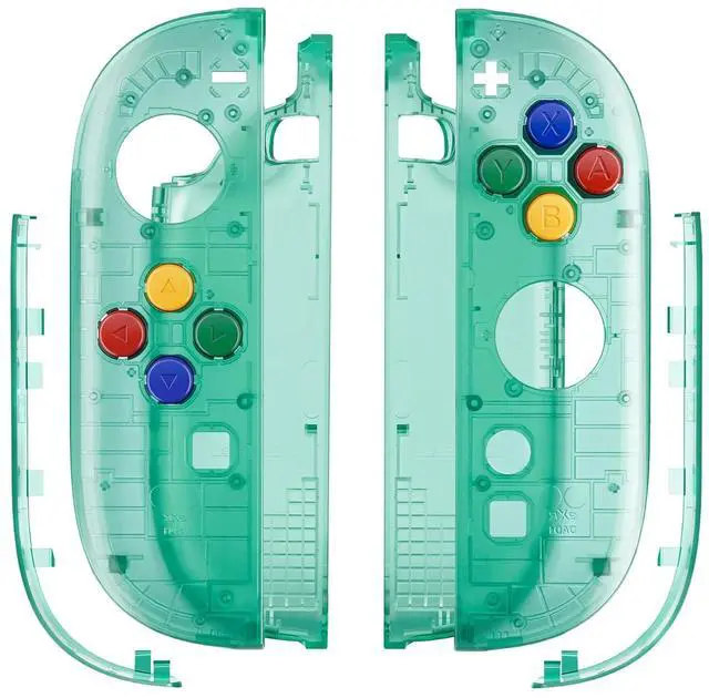 Main image of Replacement Shell Buttons for Joycon 2, Custom Housing Faceplate Case + Decorative Strips + ABXY Direction Keys + Tools for Nintendo Switch 2 Controller - Essence Version - Emerald Green @