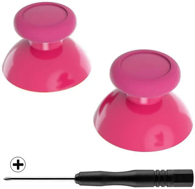 Main image of Rose Red Replacement 3D Joystick Thumbsticks, Analog Thumb Sticks with Phillips Screwdriver for Nintendo Switch Pro Controller @