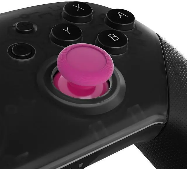 Alt view image 2 of 7 - Rose Red Replacement 3D Joystick Thumbsticks, Analog Thumb Sticks with Phillips Screwdriver for Nintendo Switch Pro Controller @