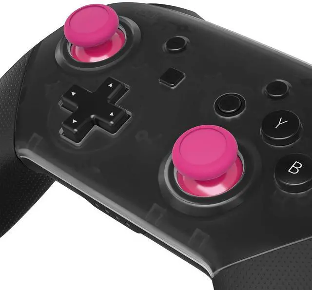 Alt view image 3 of 7 - Rose Red Replacement 3D Joystick Thumbsticks, Analog Thumb Sticks with Phillips Screwdriver for Nintendo Switch Pro Controller @