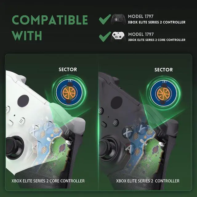 Alt view image 2 of 7 - ABXY Clicky Kit for Xbox Elite Series 2 Controller, Custom A B X Y Keys Mouse Clicky Kit for Xbox Elite Series 2 Core Controller (Model 1797) Action Buttons Clicky Kit @