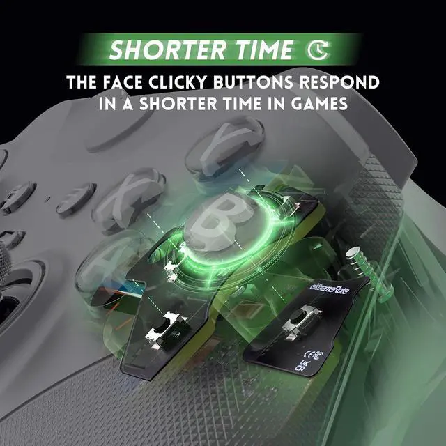 Alt view image 6 of 7 - ABXY Clicky Kit for Xbox Elite Series 2 Controller, Custom A B X Y Keys Mouse Clicky Kit for Xbox Elite Series 2 Core Controller (Model 1797) Action Buttons Clicky Kit @
