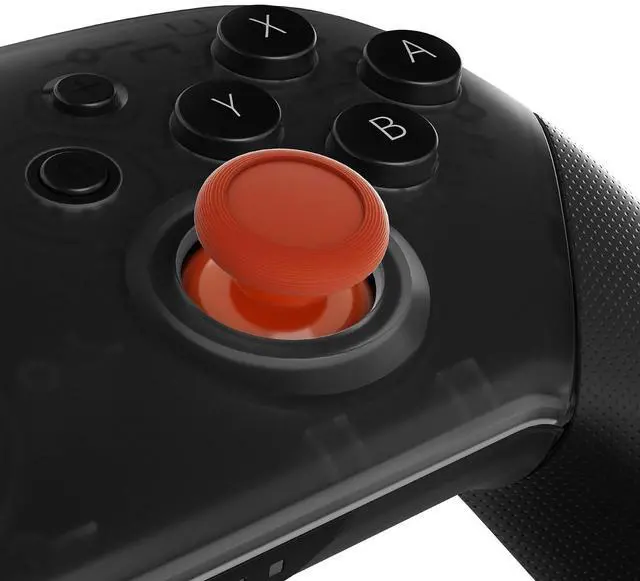 Alt view image 2 of 7 - Orange Replacement 3D Joystick Thumbsticks, Analog Thumb Sticks with Cross Screwdriver for Nintendo Switch Pro Controller @