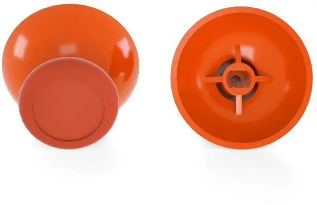 Alt view image 6 of 7 - Orange Replacement 3D Joystick Thumbsticks, Analog Thumb Sticks with Cross Screwdriver for Nintendo Switch Pro Controller @
