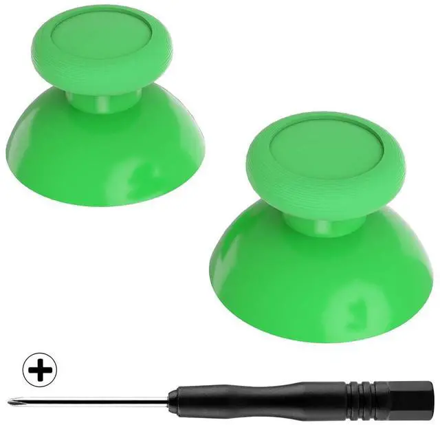 Main image of Green Replacement 3D Joystick Thumbsticks, Analog Thumb Sticks with Cross Screwdriver for Nintendo Switch Pro Controller @