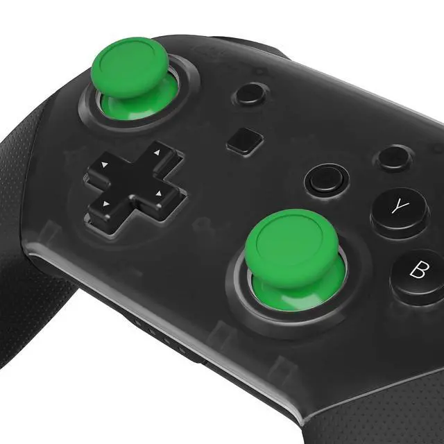 Alt view image 3 of 7 - Green Replacement 3D Joystick Thumbsticks, Analog Thumb Sticks with Cross Screwdriver for Nintendo Switch Pro Controller @