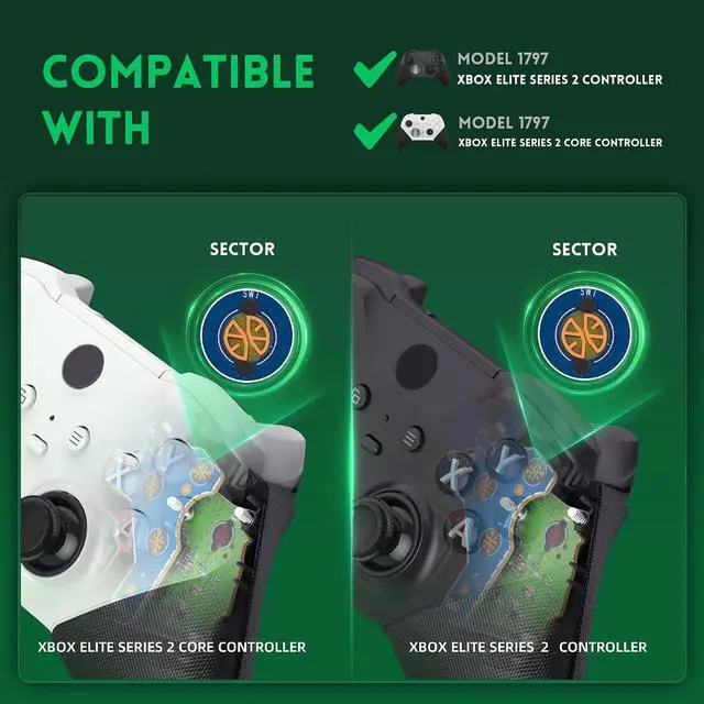 Alt view image 2 of 7 - Light Version - ABXY Clicky Kit for Xbox Elite Series 2 Controller, Custom A B X Y Keys Mouse Clicky Kit for Xbox Elite Series 2 Core Controller (Model 1797) Action Buttons Clicky Kit @