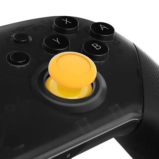 Alt view image 2 of 7 - Yellow Replacement 3D Joystick Thumbsticks, Analog Thumb Sticks with Cross Screwdriver for Nintendo Switch Pro Controller @