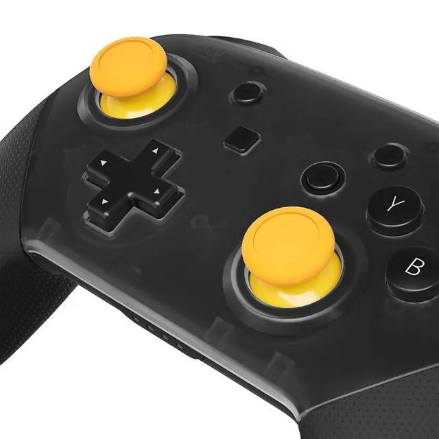 Alt view image 3 of 7 - Yellow Replacement 3D Joystick Thumbsticks, Analog Thumb Sticks with Cross Screwdriver for Nintendo Switch Pro Controller @