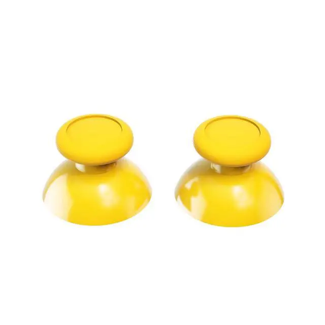 Alt view image 5 of 7 - Yellow Replacement 3D Joystick Thumbsticks, Analog Thumb Sticks with Cross Screwdriver for Nintendo Switch Pro Controller @