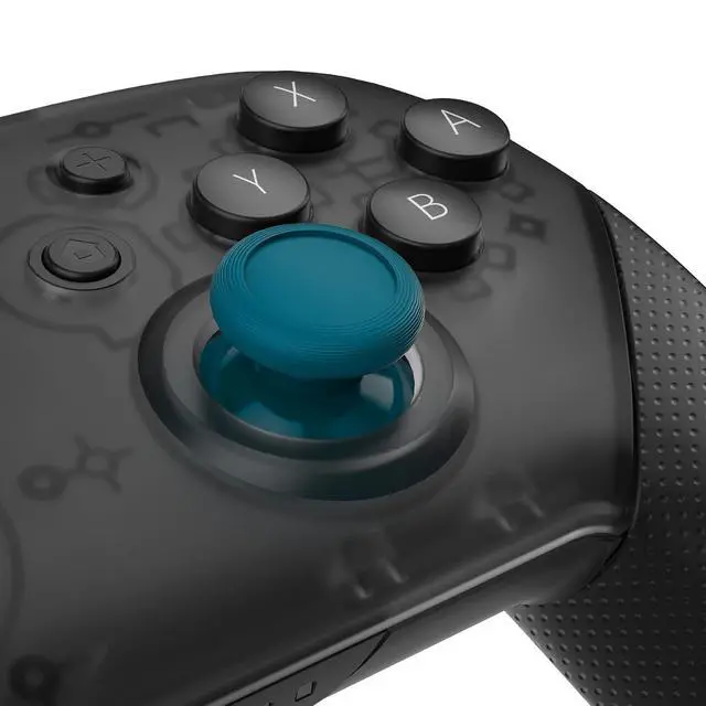 Alt view image 2 of 7 - Mineral Blue Replacement 3D Joystick Thumbsticks, Analog Thumb Sticks with Cross Screwdriver for Nintendo Switch Pro Controller @