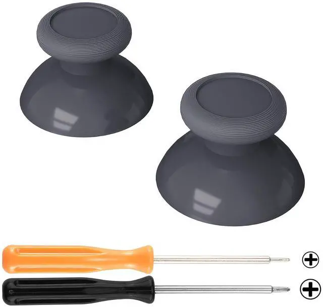 Main image of Classic Gray Replacement 3D Joystick Thumbsticks, Analog Thumb Sticks with Cross Screwdriver for Nintendo Switch Pro Controller @