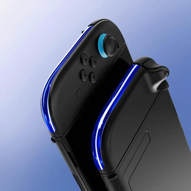 Alt view image 5 of 7 - Replacement Decorative Strips for Joycon 2, Custom DIY Decoration Strip Side Housing Trim Shell with Prying Stick for Nintendo Switch 2 Controller - Chrome Blue @