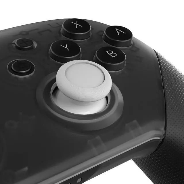 Alt view image 2 of 7 - White Replacement 3D Joystick Thumbsticks, Analog Thumb Sticks with Cross Screwdriver for Nintendo Switch Pro Controller @