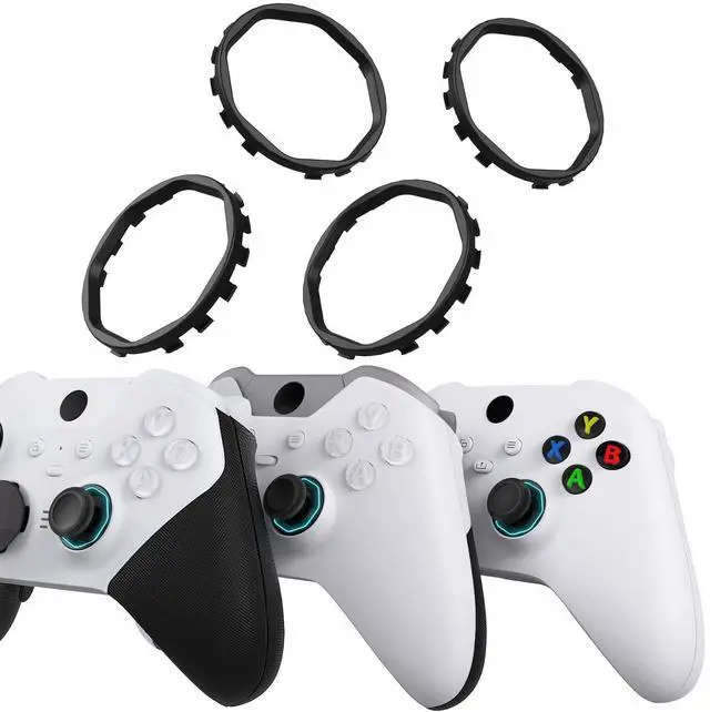 Main image of Redesigned Replacement Octagonal Gated Sticks Accent Rings for Xbox Elite Series 2 Core, for Elite Series 2, for Xbox Elite, for ASR Version Shell for Xbox Series X/S Controller - Black @
