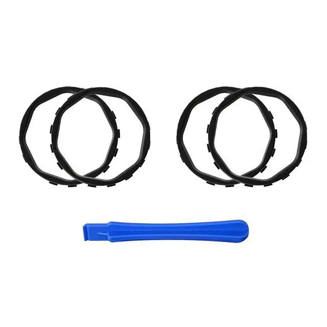 Alt view image 2 of 7 - Redesigned Replacement Octagonal Gated Sticks Accent Rings for Xbox Elite Series 2 Core, for Elite Series 2, for Xbox Elite, for ASR Version Shell for Xbox Series X/S Controller - Black @