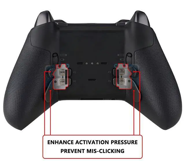 Alt view image 4 of 7 - Back Paddle Enhancement Metal Pad Kits for Xbox Elite Series 2, Elite Series 2 Core Controller (Model 1797) - Increase Back Paddles Pressure- Back Paddles NOT Included @