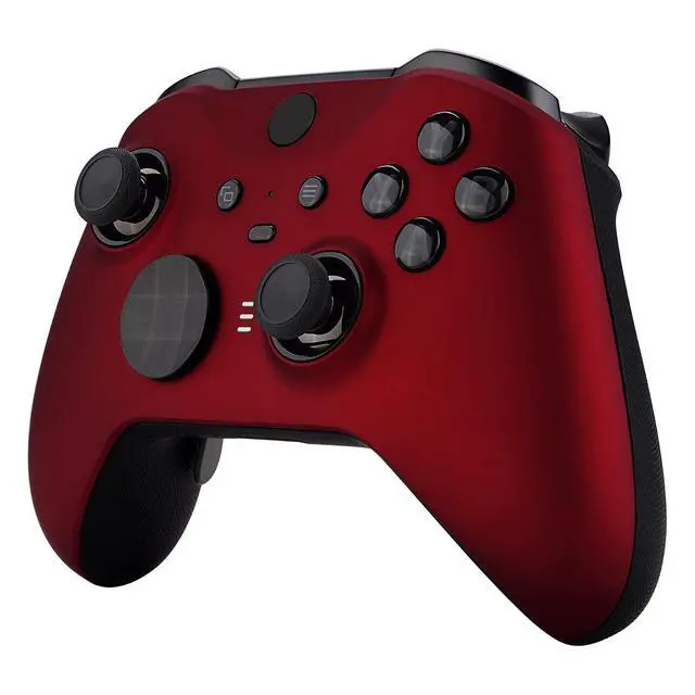 Alt view image 5 of 7 - Faceplate Cover for Xbox Elite 2 Controller, Scarlet Red Soft Touch Front Housing Shell Replacement Kit for Xbox One Elite Series 2 Model 1797 - Controller Not Included @